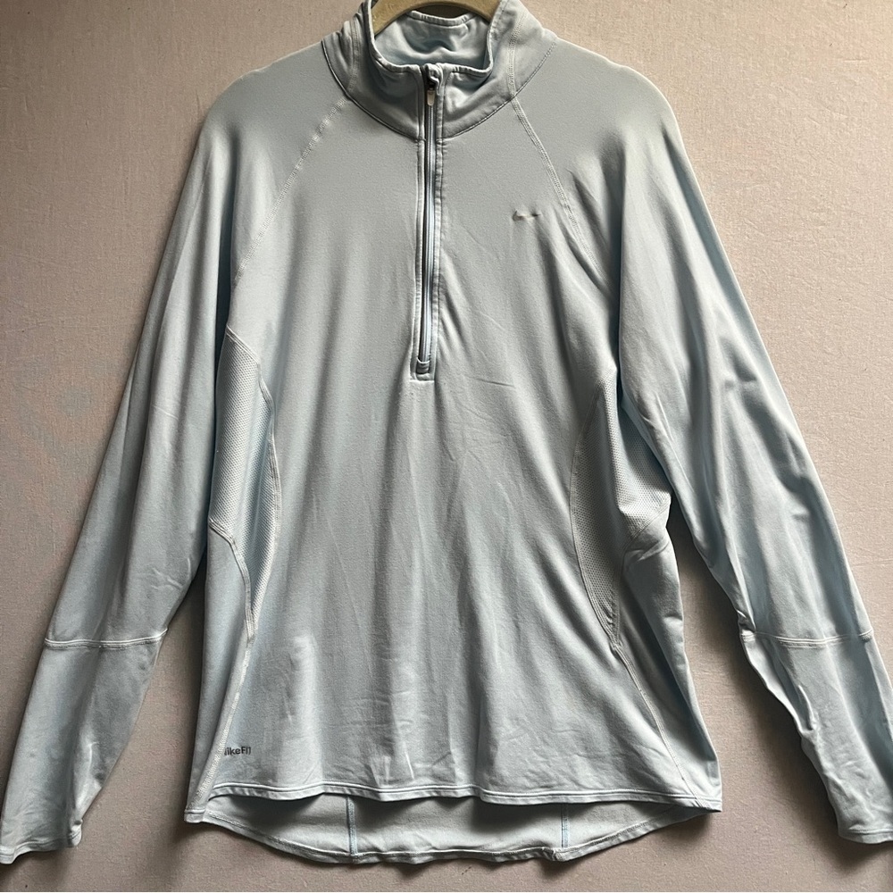 Nike women's Dri-FIT 1/4-zip running top Sz L